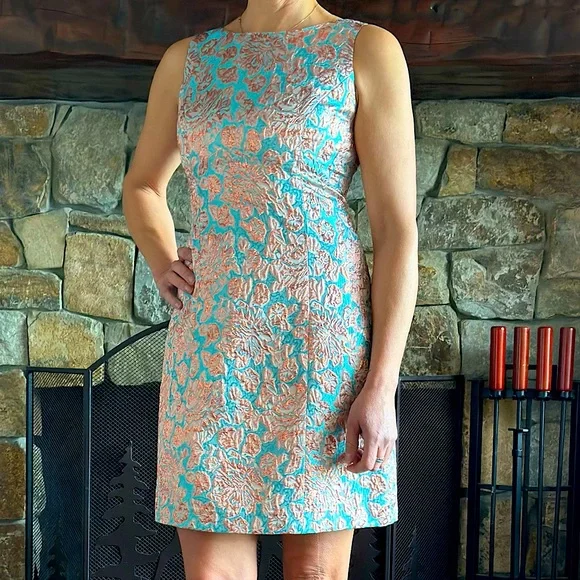 AIDAN by AidanMattox A-Line Dress, Turquoise&RoseGold - Sz.6
❗️Only Worn Once❗️ - Picture 1 of 7